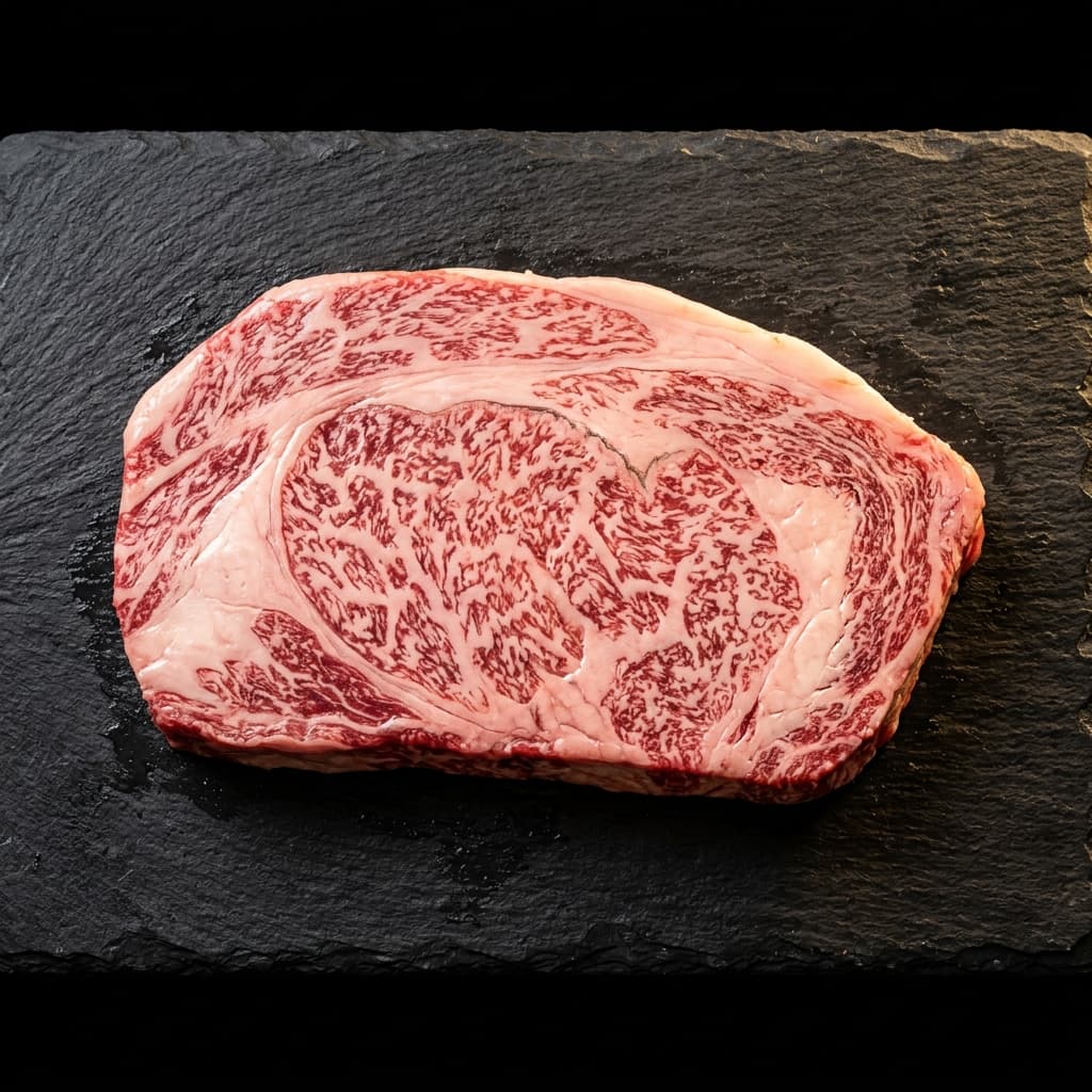 Wagyu beef — exceptional marbling
